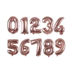 بادکنک هلیومی فویلی اعداد رزگلد سایز بزرگ