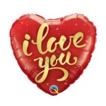 بادکنک فویلی هلیومی قلبی طرحilove you سایزاستاندارد