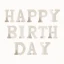 ریسه کاغذی Happy Birthday رنگ مشکی