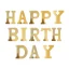 ریسه کاغذی Happy Birthday رنگ طلایی