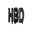 بادکنک فویلی بدون باد حروف HBD رنگ مشکی